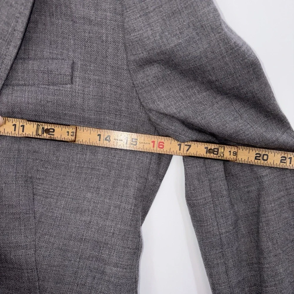 J. CREW Blazer Jacket Schoolboy Gray Wool Preppy Academia‎ 0 Stretch